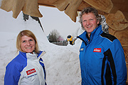 Anita Baumgartner von der Marketingleitung der SkiWelt Wilder Kaiser Brixental und Hansjörg Kogler, Geschäftsführer der Bergbahnen Westendorf GmbH (©Foto. Martin Schmitz)